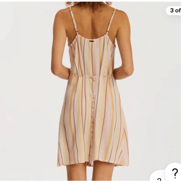 BILLABONG SWEET FOR YA Mini dress. Size XS. Button down. Adjustable straps. - Picture 2 of 13